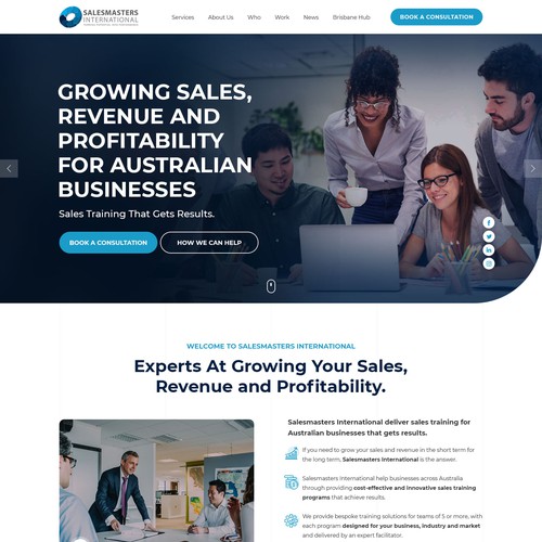 Create an engaging website for a world leading sales consulting company Réalisé par Jasmin_A