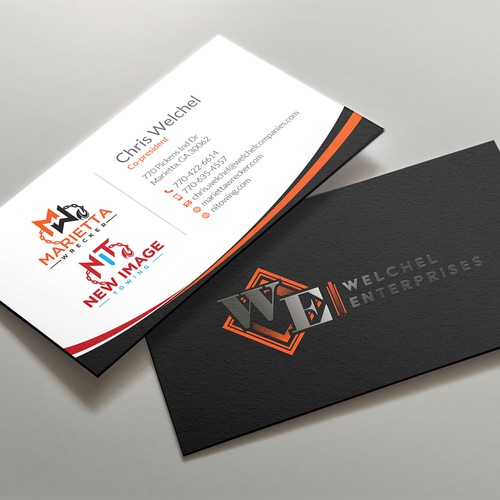 Powerful business card for large towing enterprise Design by kaylee CK
