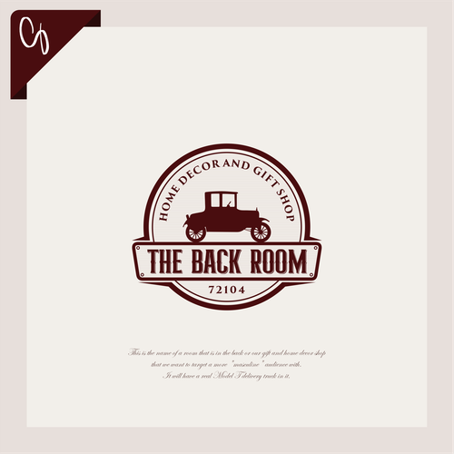 "The Back Room" logo contest for a masculine room in a home decor and gift shop Design by Kingsaud