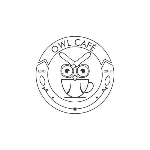 a new coffee shop logo design "owl cafe" Diseño de DeBarra
