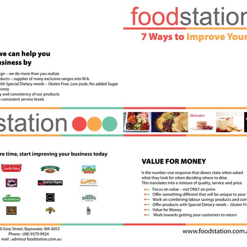 Create the next postcard or flyer for Foodstation Design by V.M.74