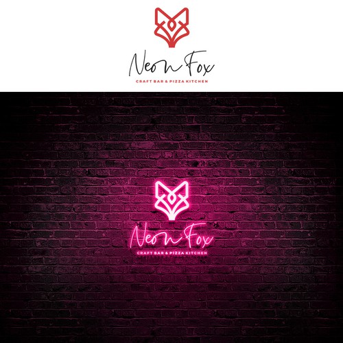 Neon Fox Design by Eduardo Borboa