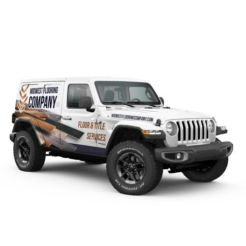 Jeep wrangler wrap for flooring company | Car, truck or van wrap contest |  99designs
