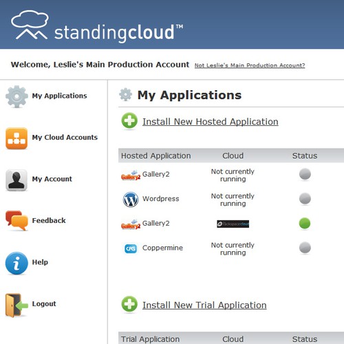 Papyrus strikes again!  Create a NEW LOGO for Standing Cloud. Design by mapps