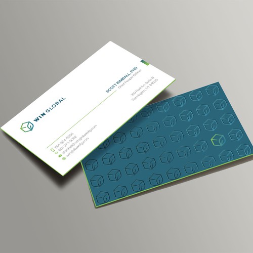 WIN Global Business Card Design-ontwerp door Xclusive16