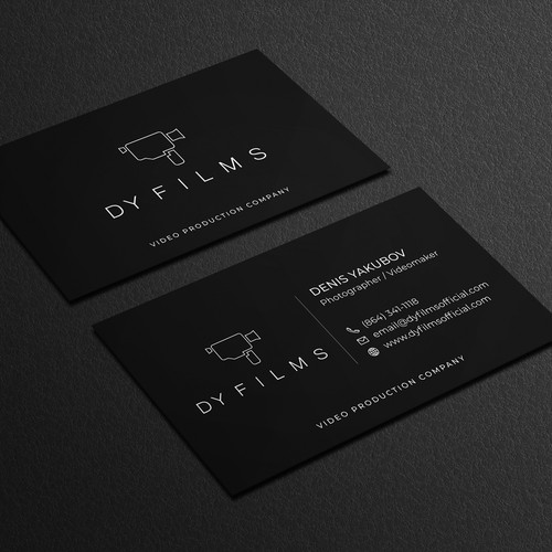 Business card for video production company Design by Galaxiya