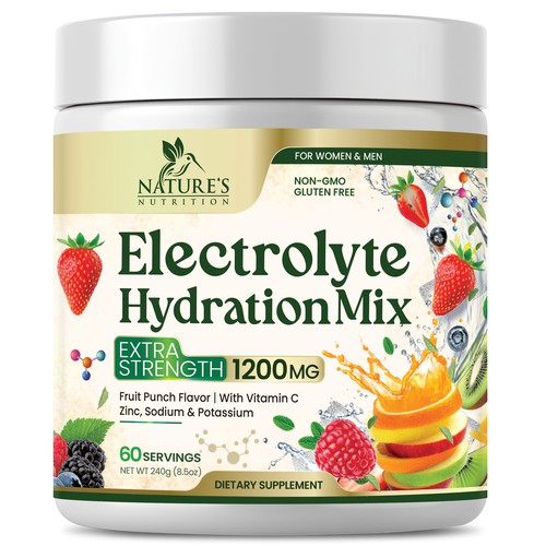 Hydration Electrolytes Design Needed for Nature's Nutrition Design by Black-Pepper