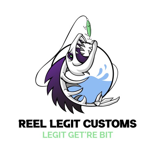 Custom bait painters looking to "lure" creative spirits for a logo design! Design by suardita