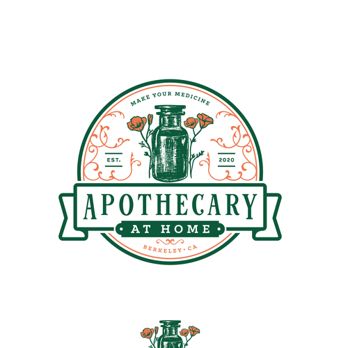 Vintage apothecary inspired logo for herbalist subscription box Design por RobertEdvin
