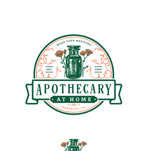 Vintage apothecary inspired logo for herbalist subscription box Diseño de RobertEdvin