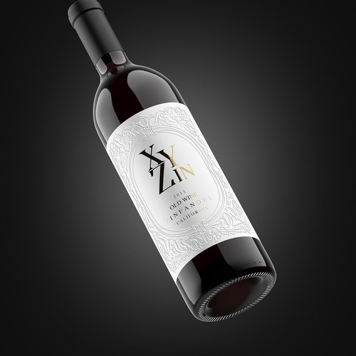 Design Gothic Old Vine Zinfandel Wine Label di Shark1@