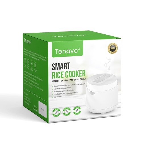 Design a modern package for a smart rice cooker Design by Shreya007⭐