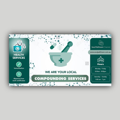 Compounding Pharmacy Signage Design von allMarv