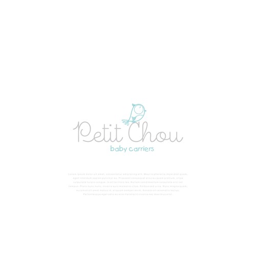 Challenge: design standout logo for Petit Chou, maker of ring sling baby carriers Design by studiofour