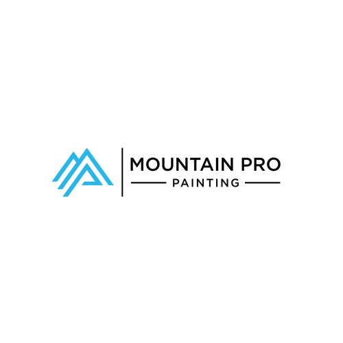 High-end, tech-focused Colorado painting company brand package Design by adam.h™