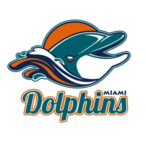 99designs community contest: Help the Miami Dolphins NFL team re-design its logo! Design réalisé par photomrk