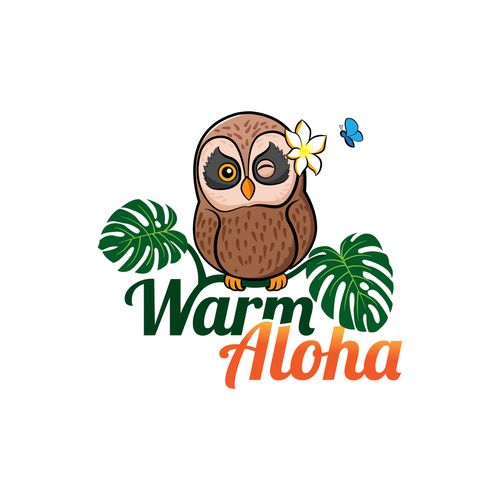 Logo with island feel with a kawaii owl anime mascot for Hawaii website Design von taradata