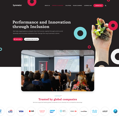 Website design for a global diversity and inclusion company Design by Lailad