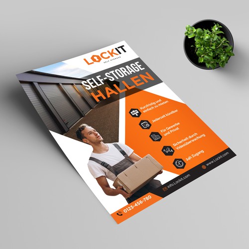 Gestalte ein Flyer Design für Selfstorage Hallen Design by Creative Milan ❤️
