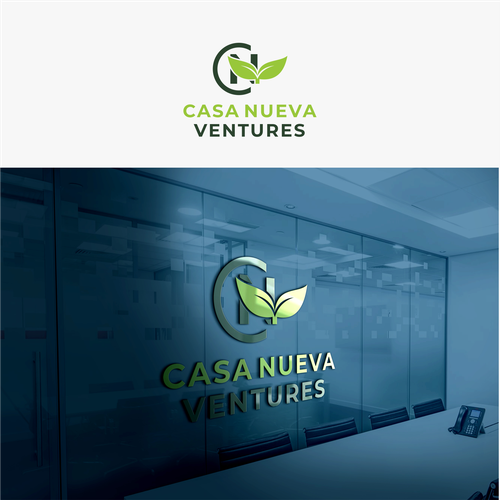 Real estate investing logo symbolizing growth Design by Agunk.desain