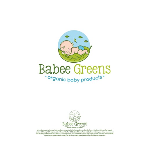 Logo Design for a Unique Organic Baby Products Company (Babee Greens) Design by AdryQ