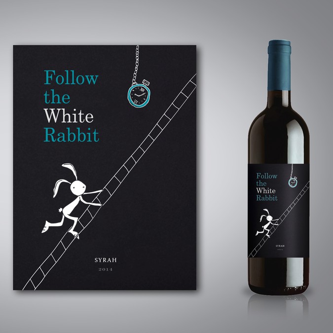 Follow the White Rabbit and Create a Wonderful Wine Label!! Product