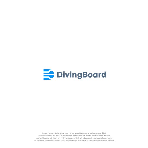 Trading App Logo "Diving Board" Design by oakbrand™