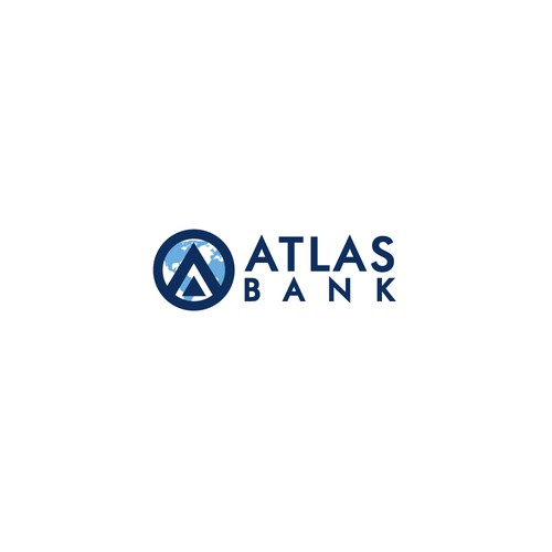 Logo for Atlas Online Bank. Design by bethh