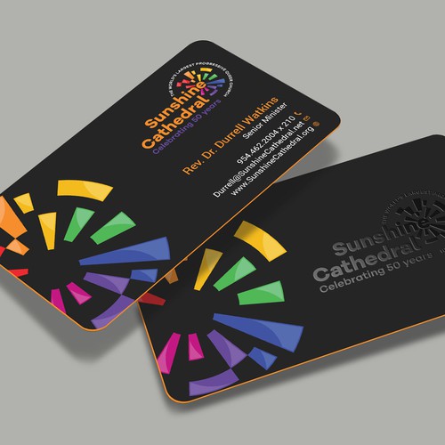 Business Card for Growing Progressing LGBTQ Church Design by a r t  ^ s t a r