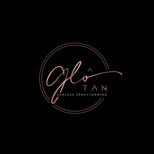 Design a modern, sleek logo for a sunless tanning salon. Design by joycreativa