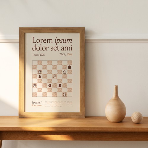 Diseño de Chess poster theme de LITO.