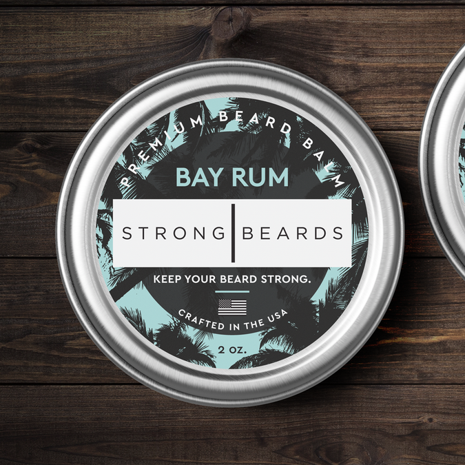 Beard balm label needed for premium men's grooming company Product