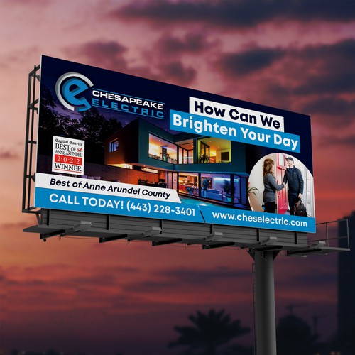 Chesapeake Electric Billboard Design by SoftSkills