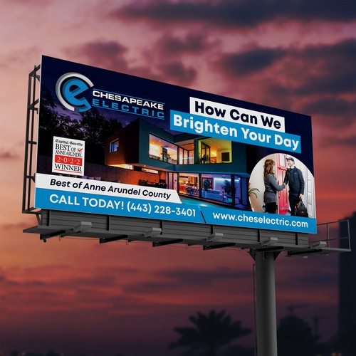 Chesapeake Electric Billboard Design by SoftSkills