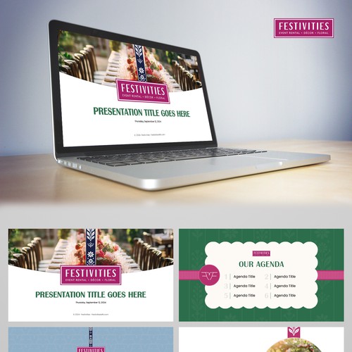 Festivities Powerpoint Deck Design by Wisden