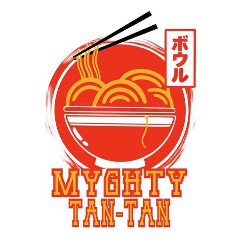 Japanese Tan Tan Ramen Shop Logo Design by middleeye666