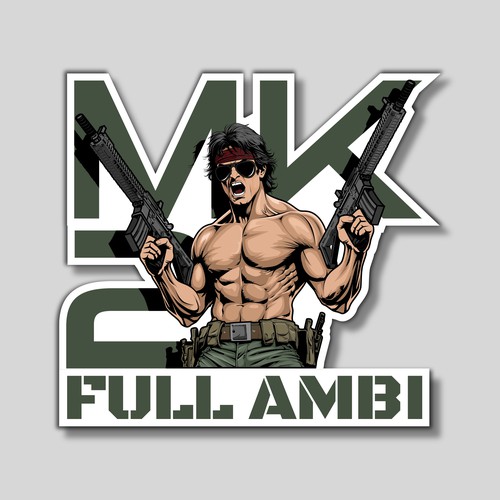 Rambo-Style Sticker Design by OmBesi