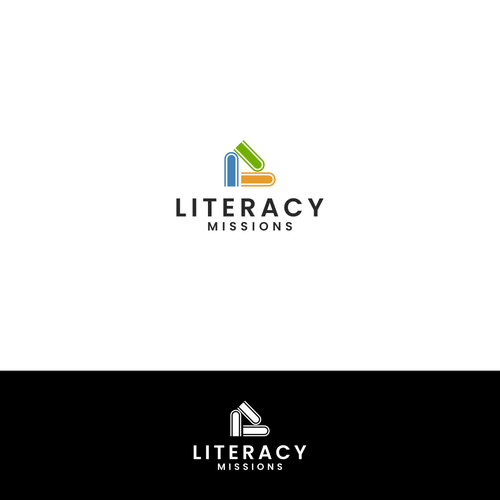 A logo for a ministry that teaches people to read デザイン by semar art