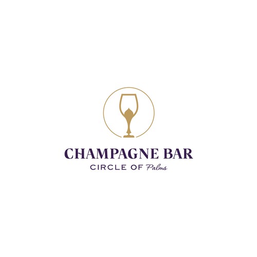 Luxury and modern Champagne Bar logo Design by ᵖⁱᵃˢᶜᵘʳᵒ