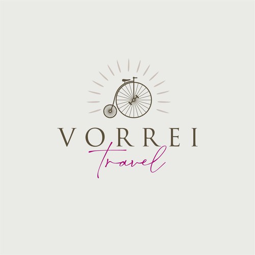 Boho European Travel Logo Design Design by Intune Design