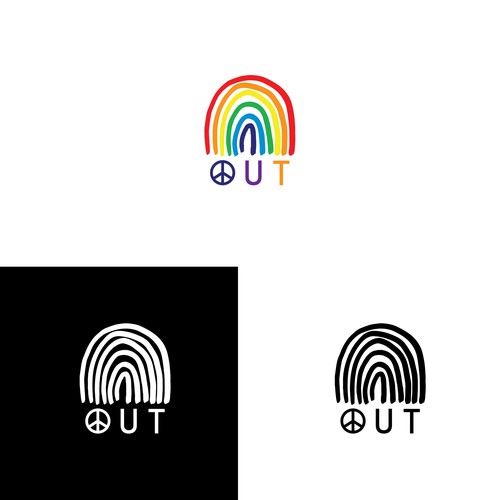 I need a logo that can be used on clothing. Rainbow colors aren't required and can always be added later Design by Visual Martyr