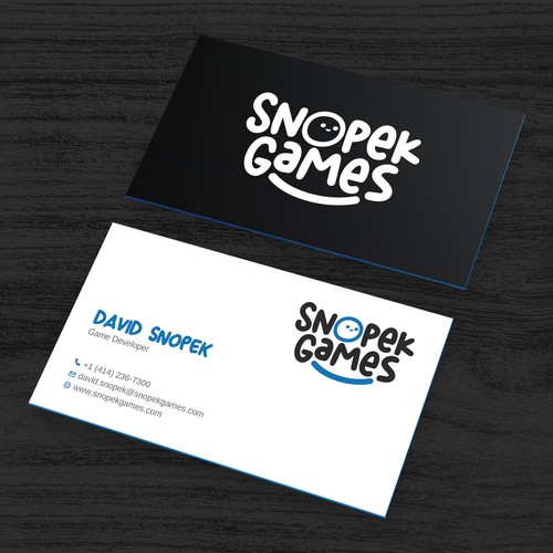 Business Cards for an indie Game Developer Design by Rakibh