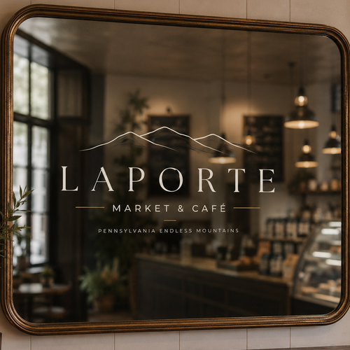"Small Town Community Café and Market Logo" winning Logo design by BAZOOO