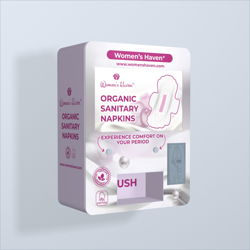 Vending Machine Signage for Feminine Product brand Design by Vitalia.m