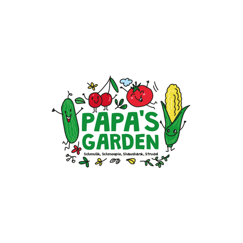 Fun garden logo for our kids to honor grandpa Design by DaliaKK