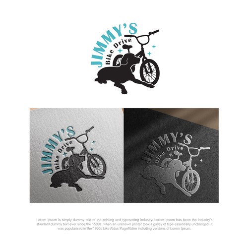 Logo for a bicycle fundraiser and somehow incorporating a black lab Design por HK.designs