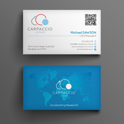Give more muscle to research with graphic ID for CARPACCIO.cloud Design by kendhie