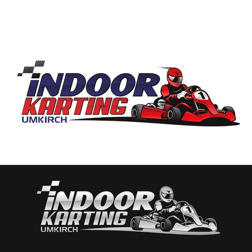 Neues Logo für Indoor Kartbahn - new logo for indoor go kart racing Design by hey John!