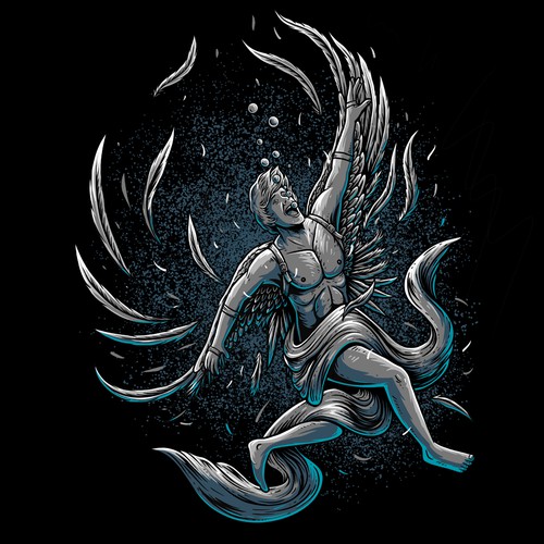 Icarus drowned Design by thegarapan