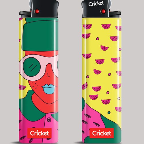 Create illustrations for a limited collection of Cricket Lighters (Multiple Winners) Design by Nicolás Duque